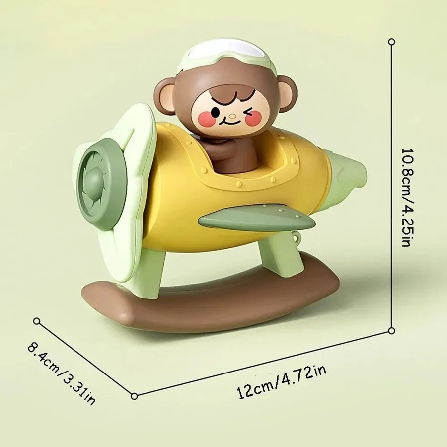 Cartoon Airplane Monkey Baby Table Toys Early Education Educational Baby Bath Toys Bath Toys Baby Soothing Toys Baby Toys