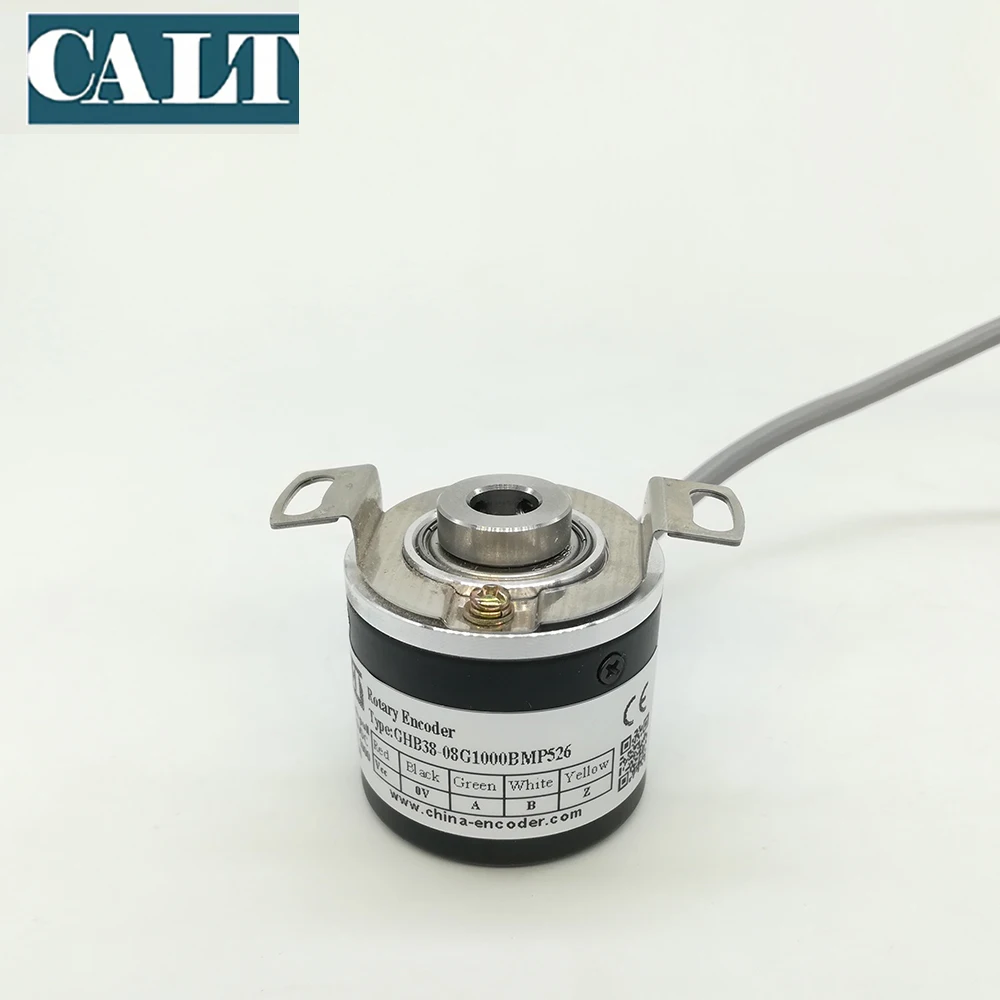 CALT 200ppr 5mm Blind Shaft Push Pull 5-26v GHB38-05G200BMP526 Rotary Encoder for CNC Machine