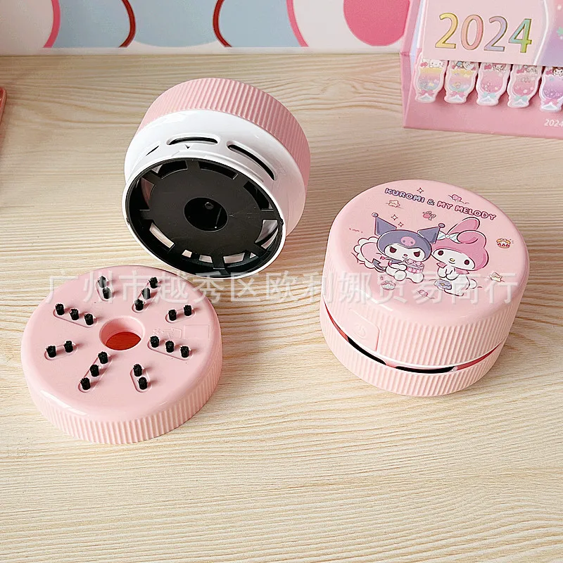 Sanrios Anime Kawaii Hellokittys Desktop Vacuum Cleaner Student Cartoon Kuromi Hangyodon Eraser Pencil Shavings Keyboard Cleaner