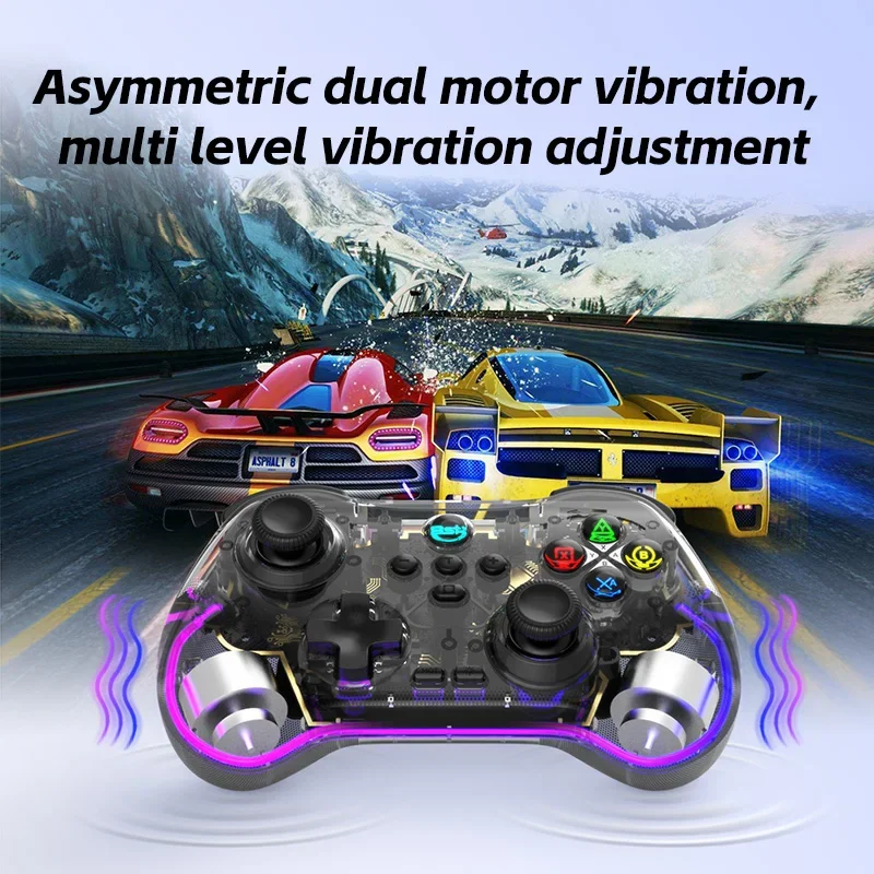 

Z01F Game Controller Hall Effect Joystick, RGB Light, Electromagnetic Induction, Bluetooth Gamepad For Switch/PC/Android/iOS