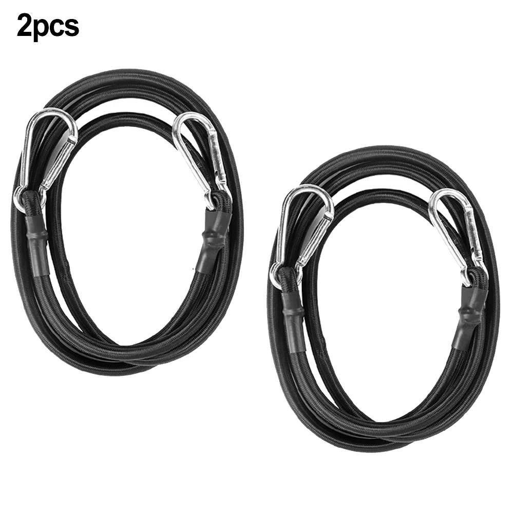 Camping Rope Straps Carabiner Tie Straps Aluminum Alloy Carabiner Cargo Fixing Easy To Use Item Bundling Latex Material