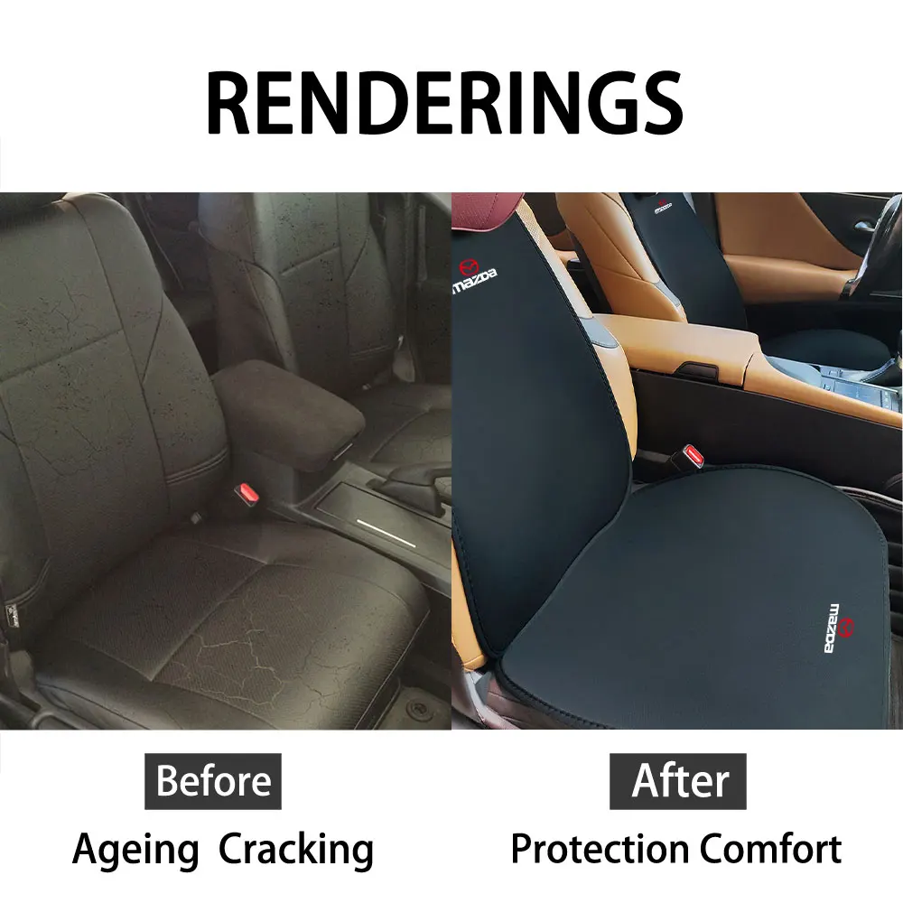 Car Seat Cover Anti Scratch Protector Cushion Automotive Front/Rear Seat Pad For Mazda 2 3 5 6 7 323 626 RX7 RX8 MX3 MX5 Axela