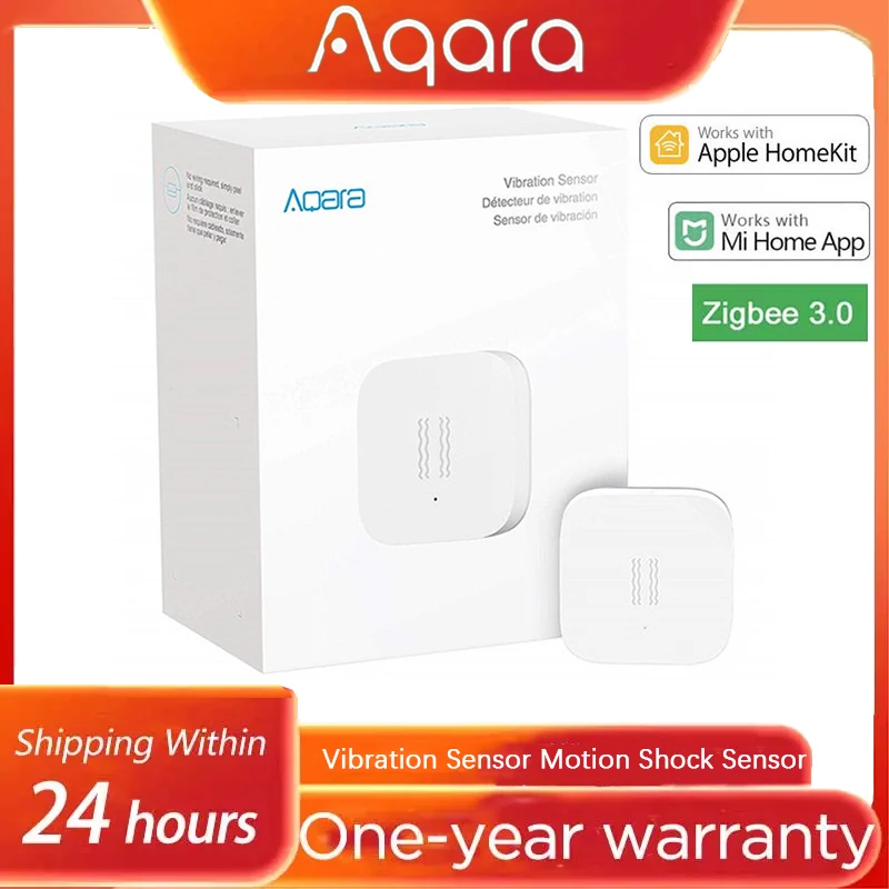 

Датчик вибрации Aqara Zigbee3.0 Датчик шока движения Модуль датчика вибрации Обнаружение Монитор сигнализации Умный датчик вибрации жизни