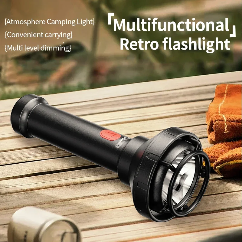 

JIASHUAIXIN Flashlight emergency fire rescue outdoor compass multi-function emergency retro lighting flashlight