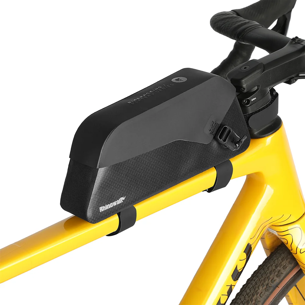 حقيبة أنبوبية للدراجة من Rhinowalk حقيبة أمامية مقاومة للماء لركوب الدراجات مع حزام مشبك مغناطيسي ومثبت على المسمار لدراجة الحصى على الطرق الجبلية #2