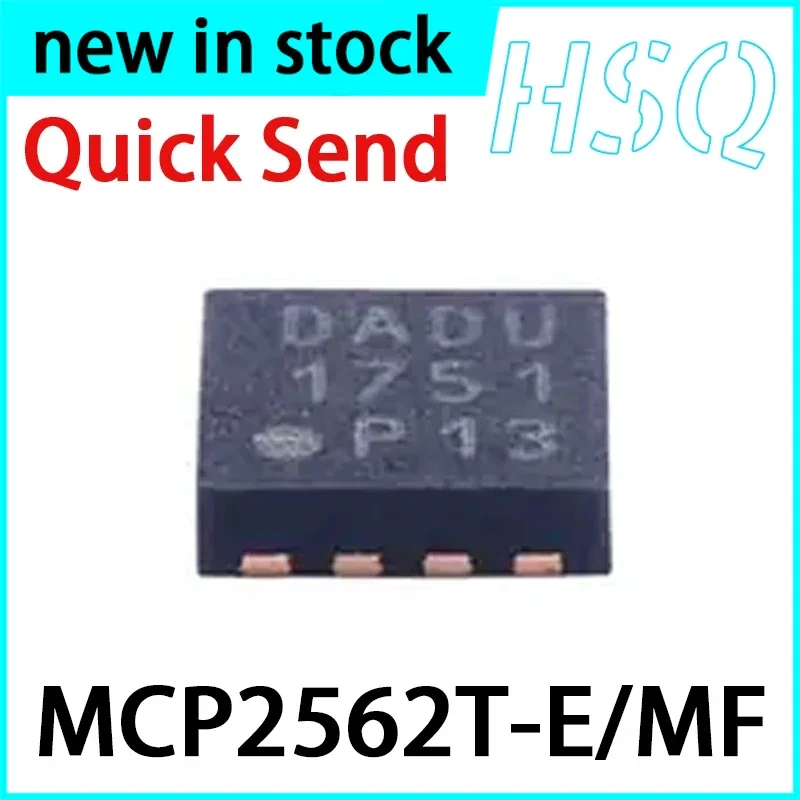 1PCS MCP2562T-E/MF Screen Printed DADU DFN-8 CAN Interface Receiver/driver/transceiver Chip