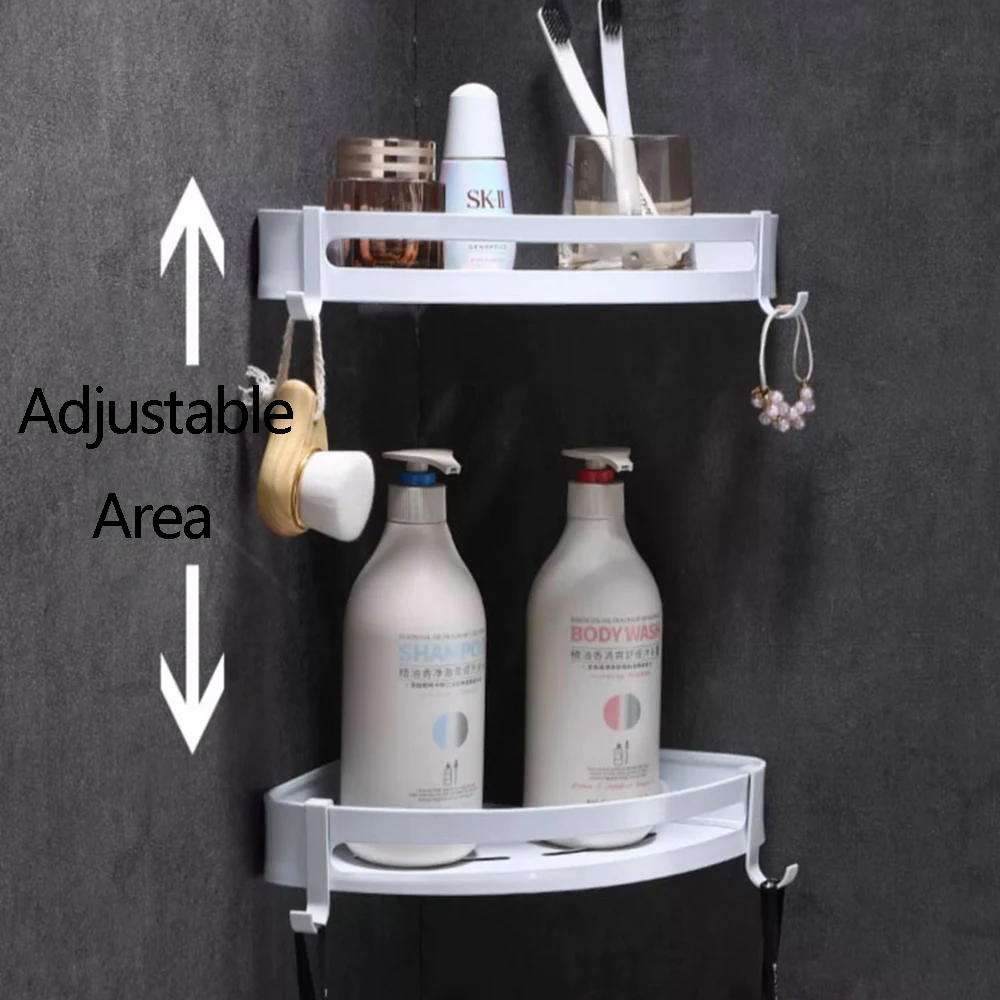 Ledge Corner Shelf Bathroom Organizer And Storage Wall Shelf Holder Shampoo For Bathroom kitchen Accessories Bathroom Hardwares