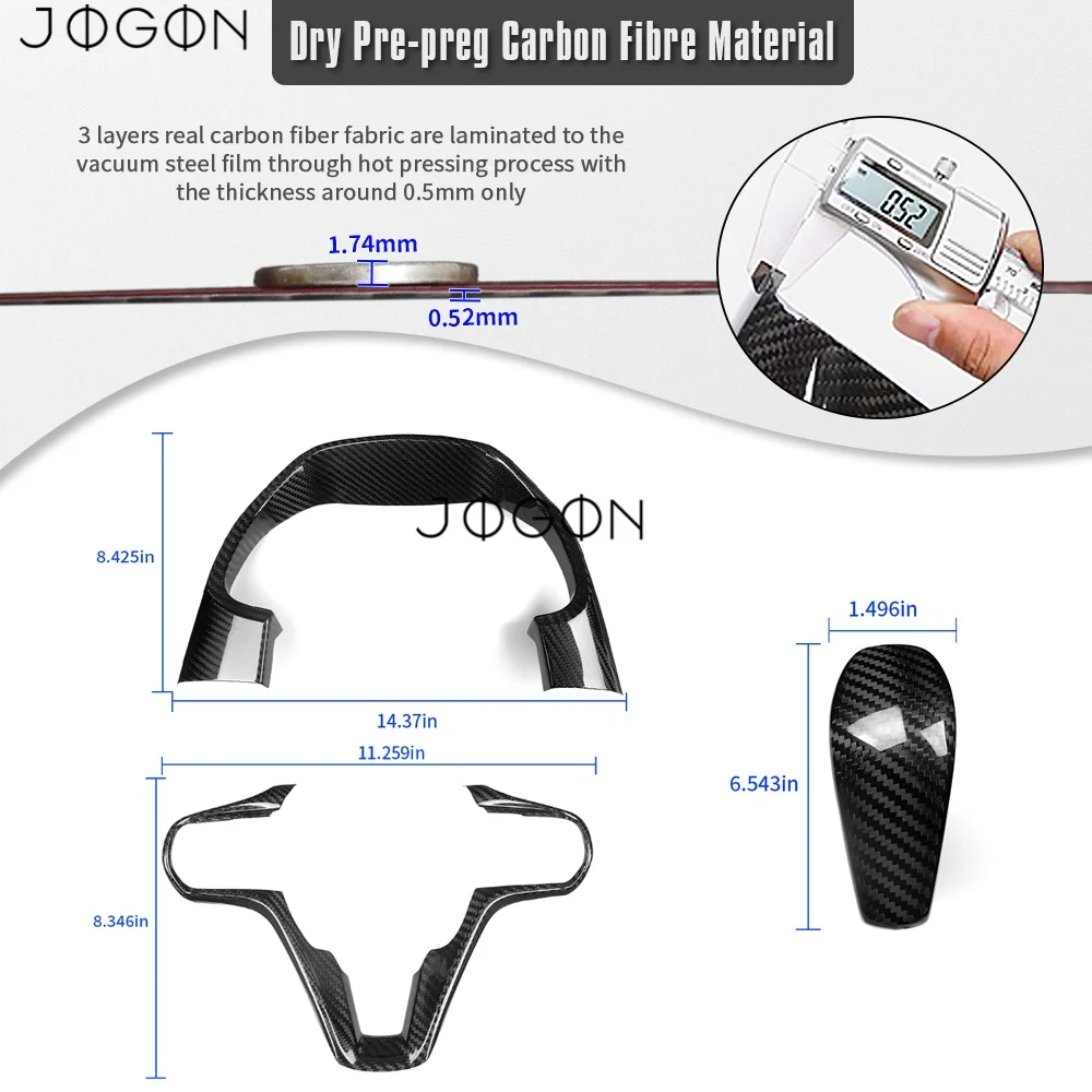 3Pcs For Lexus LC500 500h 2018-2025 Carbon Fiber Car Center Gear Head Panel Speedometer Cluster Steering Wheel Strip Cover Trim