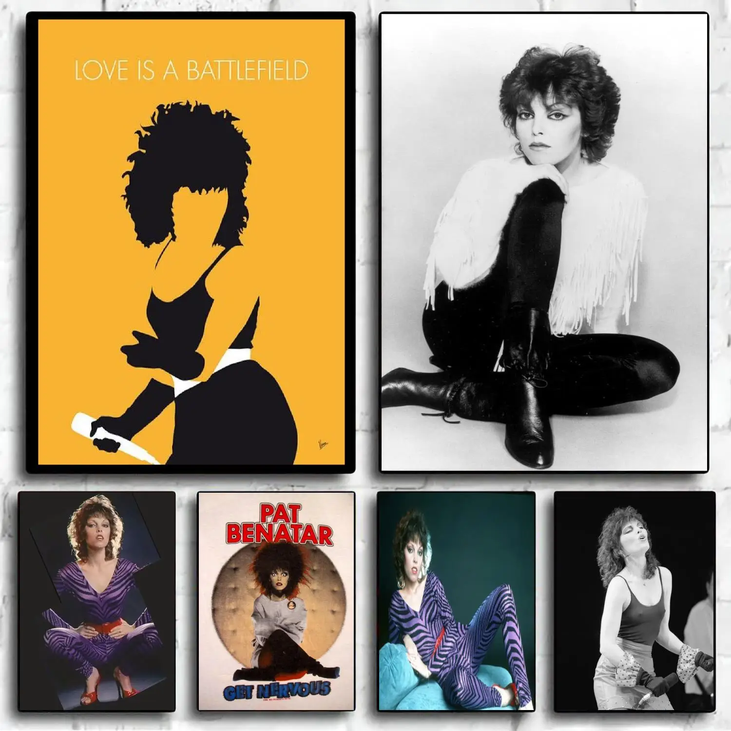 Pat Benatar Singer Decoration Art Poster Wall Art Personalized Gift Modern Family bedroom Decor Canvas Posters