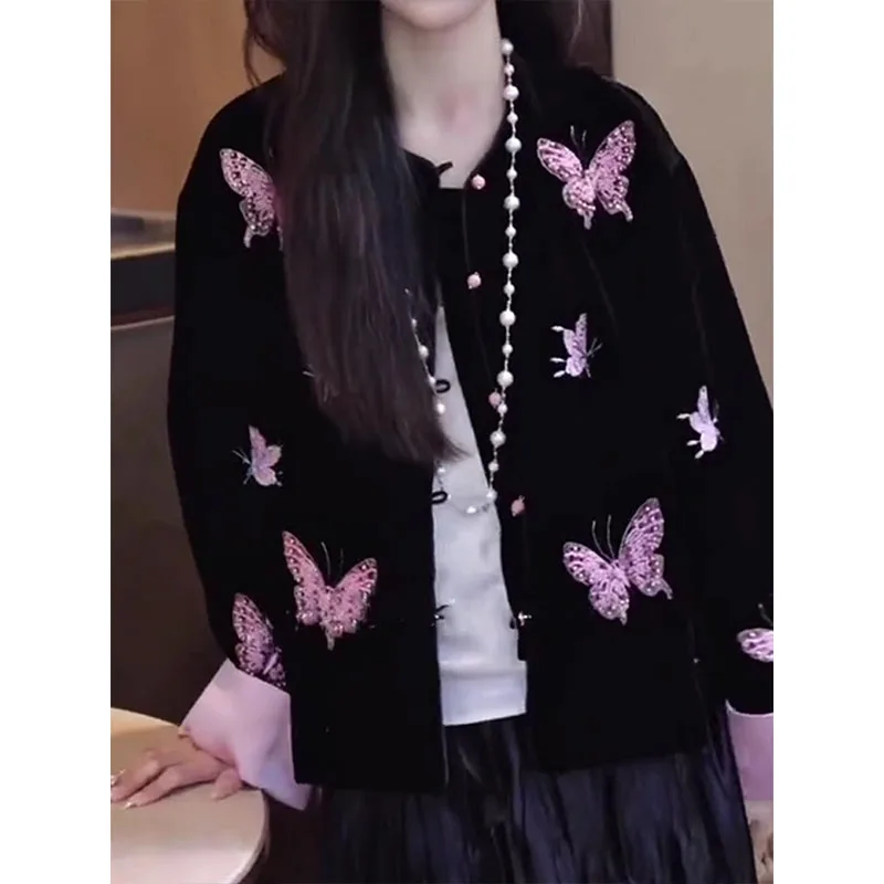 

Женский топ с принтом Ele Bla, новый китайский стиль, уникальный красивый ранняя весна, Новое поступление, свободный крой для поездок на работу