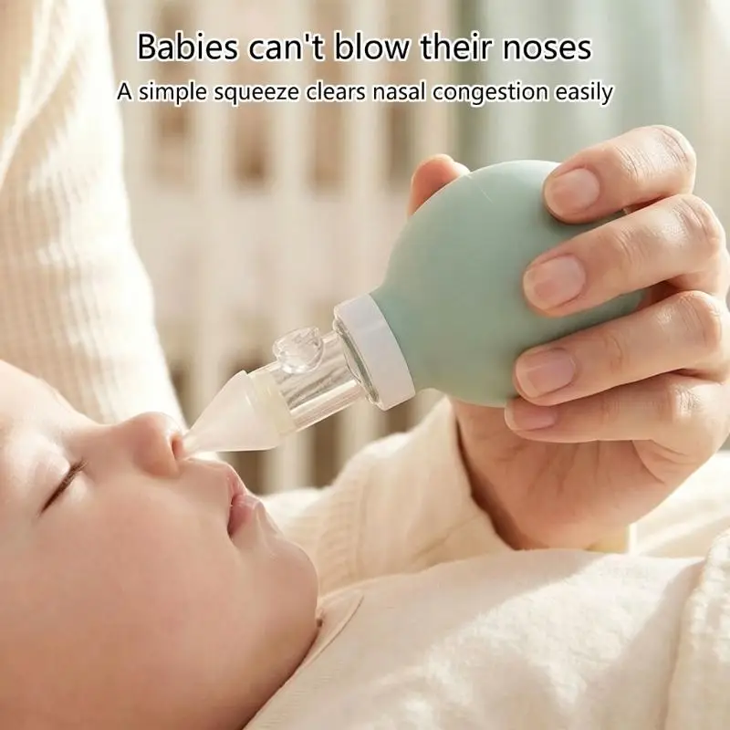 R66D Gentle Silicone Nasal Aspirator Mucus Suction Device for Newborns and Toddler