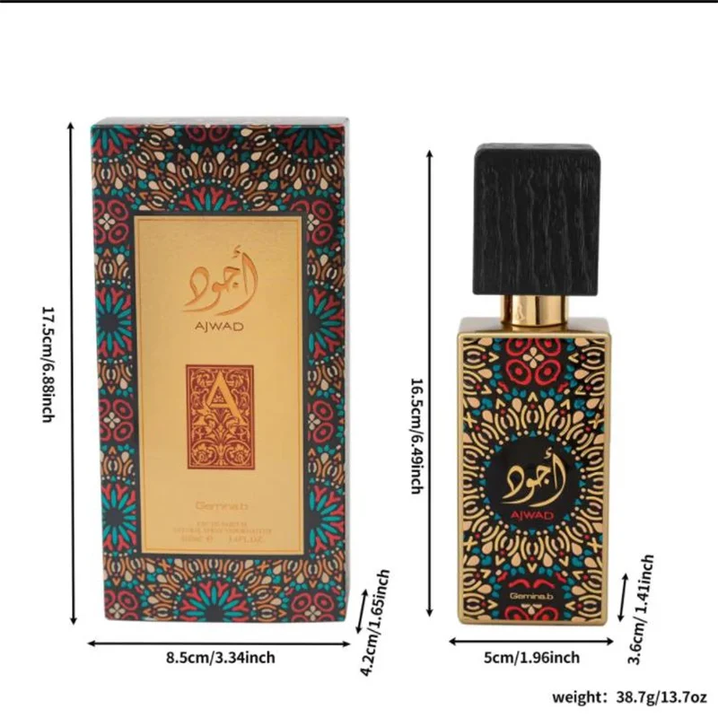 100ml Original Men\'s Perfume Lasting Fragrance Floral Scent Golden Earl Arabian Dubai Perfumes Hombres Originales Daily Dating