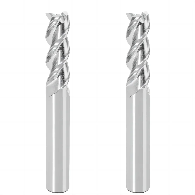 

HRC55 tungsten steel three edge end mill, suitable for CNC coating of aluminum solid carbide processing