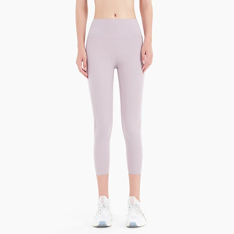 Mallas de Yoga de cintura alta para mujer, Leggings elásticos de realce, Capri de media pantorrilla, para gimnasio, Fitness, verano, 2023