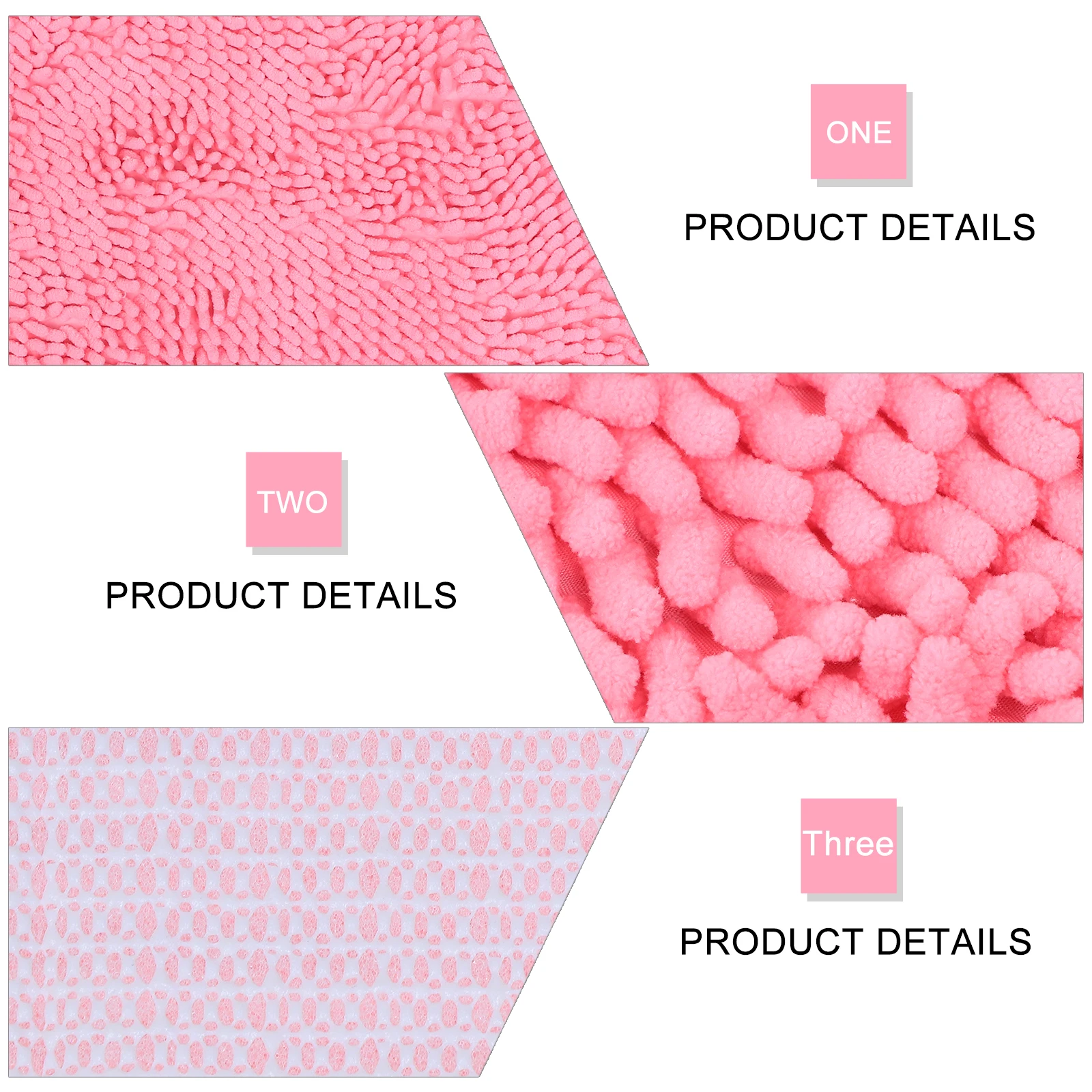 

Chenille Anti Bathroom Accessories Floor Mat Non skid Bathing Foot Pad Soft PVC Bedroom Living Room Doormat Water Absorption