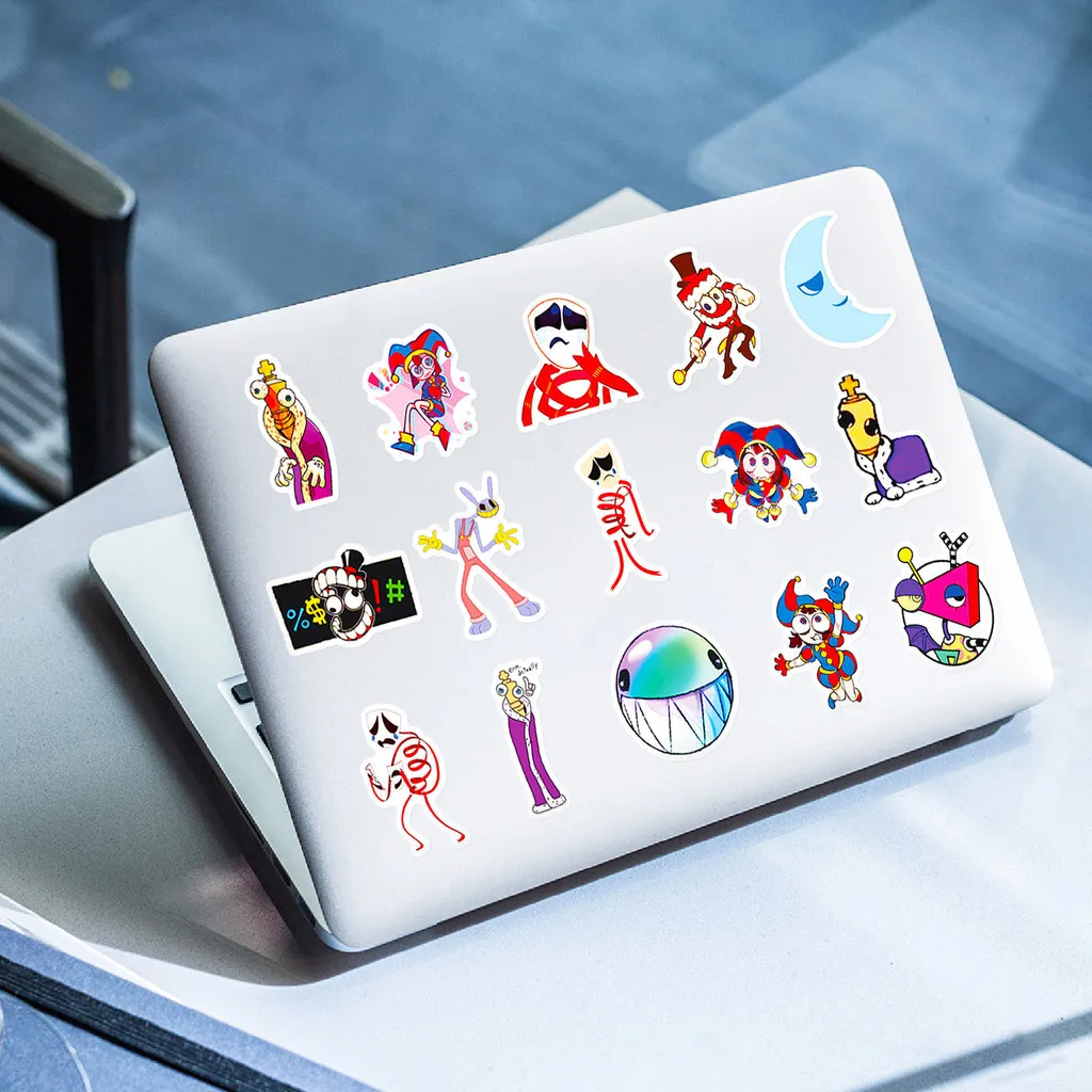 50PCS Cartoon The Amazing Digital Circus Waterproof Graffiti Stickers for Helmet Bicycle Hand Account Pencil Case Decals