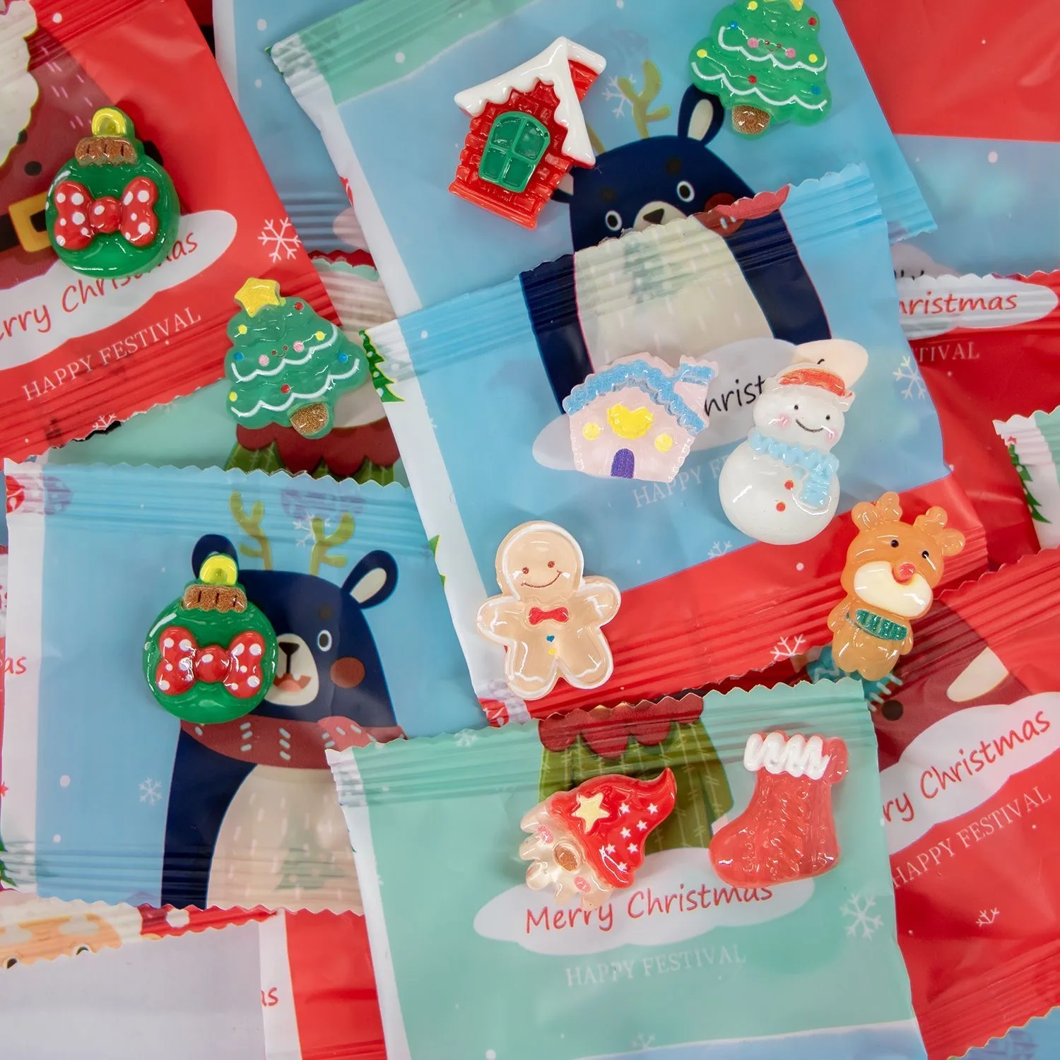 Randomly Send Luminous/Real Color Santa Claus Animal Blind Bag Creative Decoration Desktop Decoration Garden Micro Surprise Gift