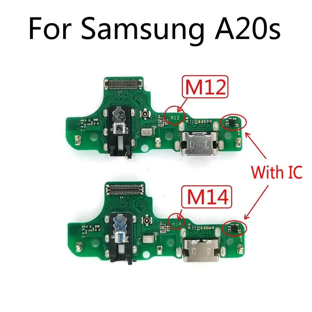 

Original USB Charging Port Board Flex Cable Connector Parts For Samsung Galaxy A20S A207F Microphone Module