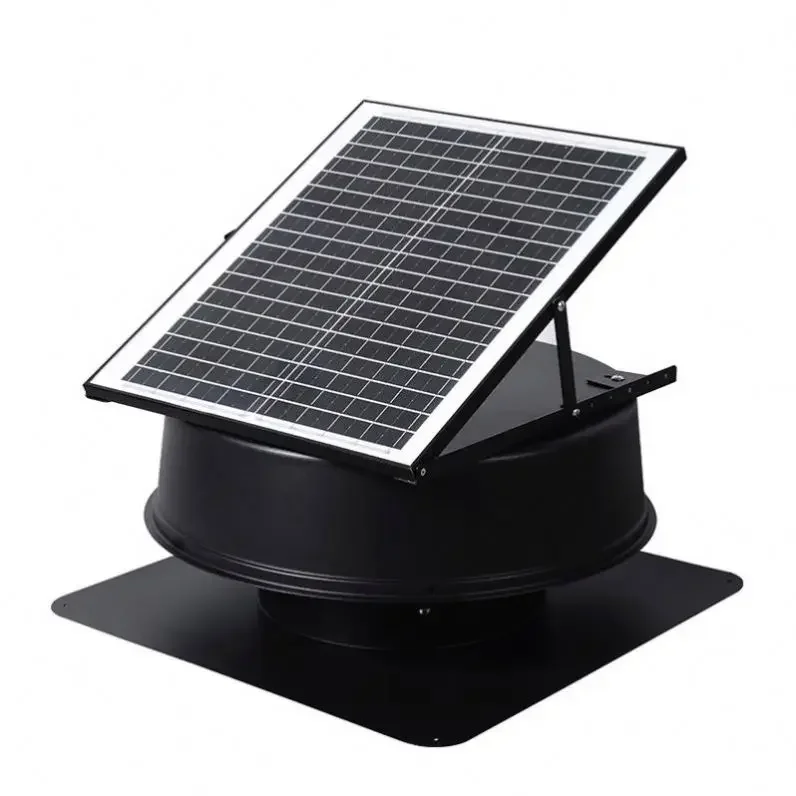 Turbine Air Solar Panel Fan Attic Ventilation Greenhouse Lolar Vent Roof Heat Extraction Negative Pressure Exhaust Fan