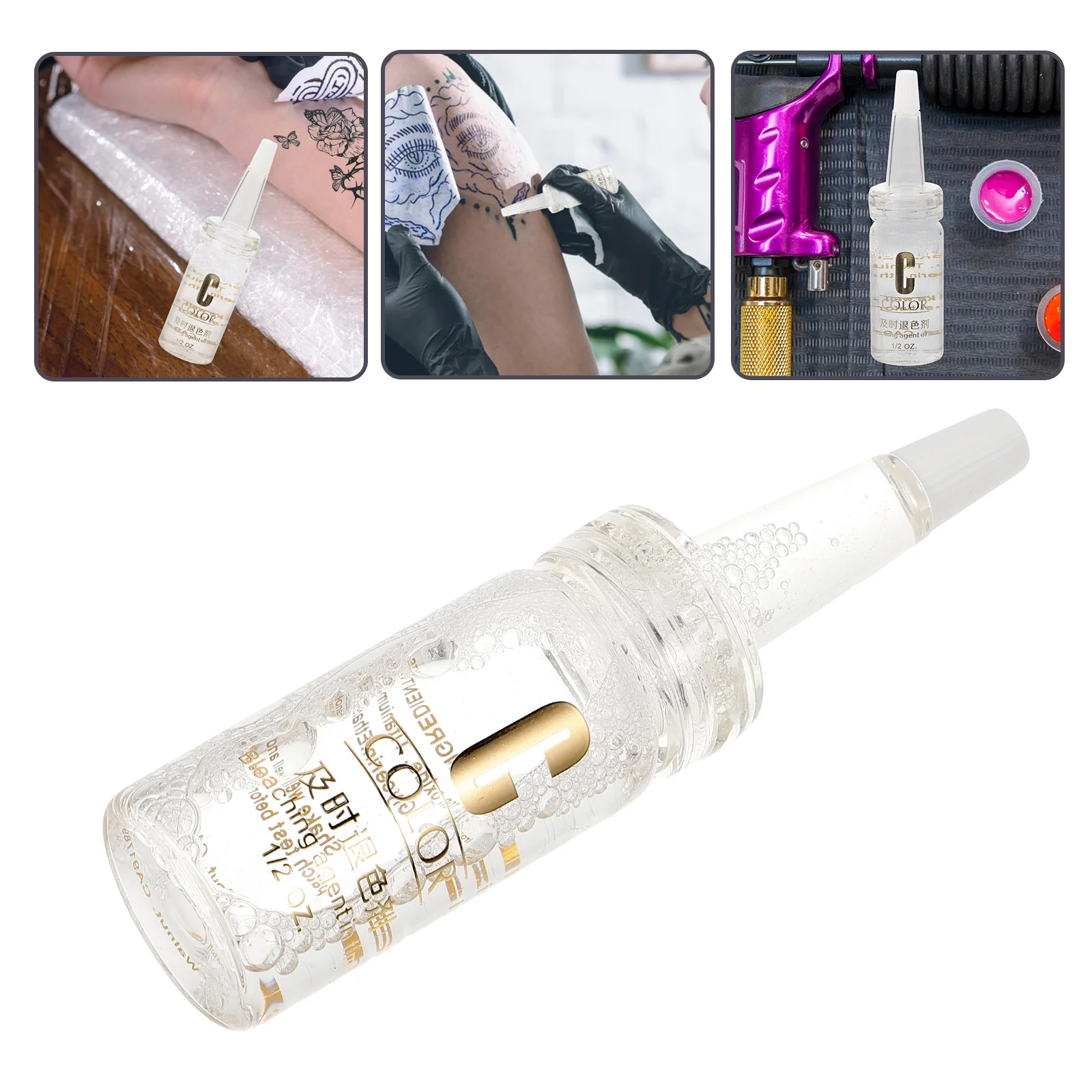 Body Tattoo Correction Liquid Lip Eyebrow Makeup Solution Pencil Color Fading Agent
