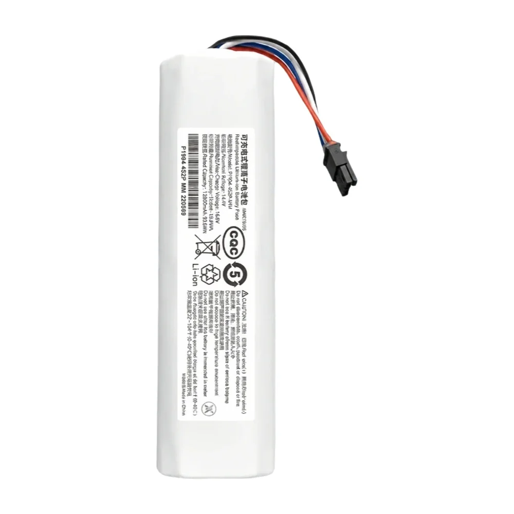 14,4V 12800mAh Ersatz-Li-Ionen-Akku für Roboterstaubsauger Hochkapazitäts-Akku 4S2P Kompatibel mit F9 D9 L10 Pro Plus RLS3 RLS5 RLS5L RLS5D Verlängerte Laufzeit Staubsauger-Zubehör