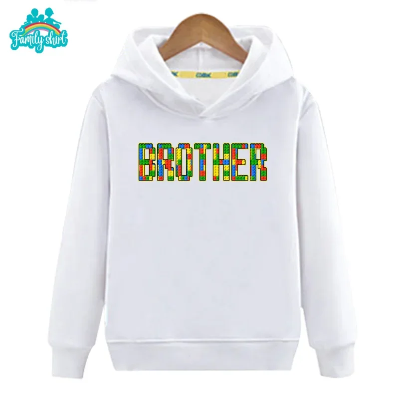 Family Matching Set Sweatshirt Hoodies Family Top Brother Sister Birthday Party Custom Name Clothing Grandma Grandpa Mommy Daddy