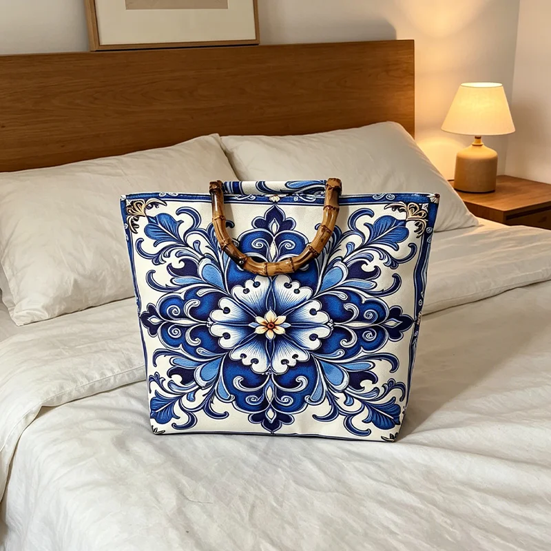 Blauw-witte porseleinen mandal - Luxury Bags White recensie en prijs