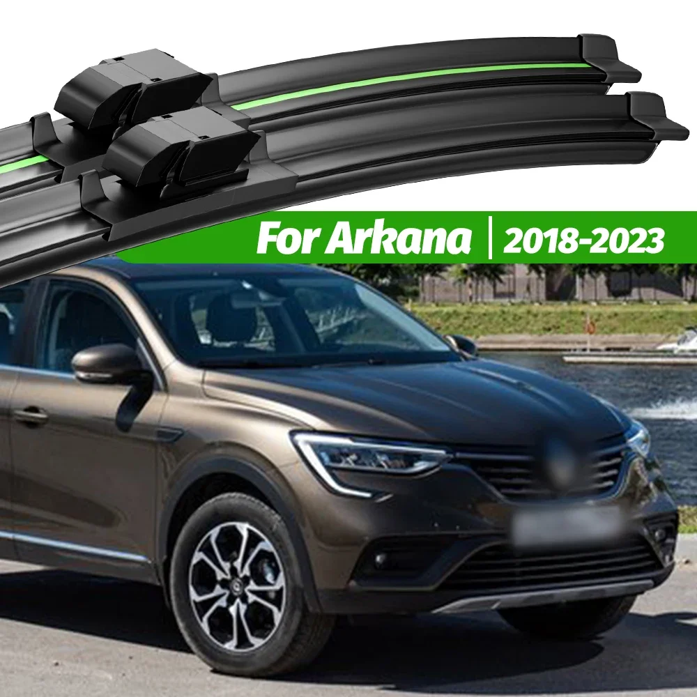 

For Renault Arkana 2018-2023 2pcs Front Windshield Wiper Blades 2019 2020 2021 2022 Windscreen Window Accessories