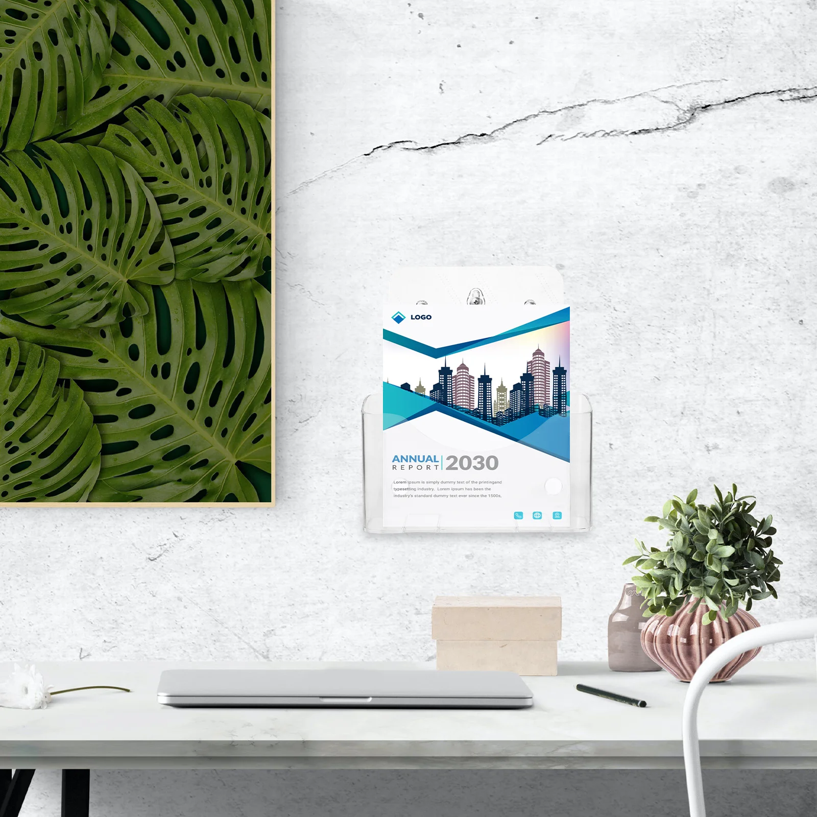 

A4 Literature Rack Clear Acrylic Desktop File Organizer Creative Classified Storage for Office Study Dormitory Magazine Holder