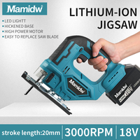 Mamidw DJV182Z Brushless 18V 340W Jigsaw Electric Jig with Saw Blade Cordless Barrel Handle Jigsaw For Makita 18V Battery