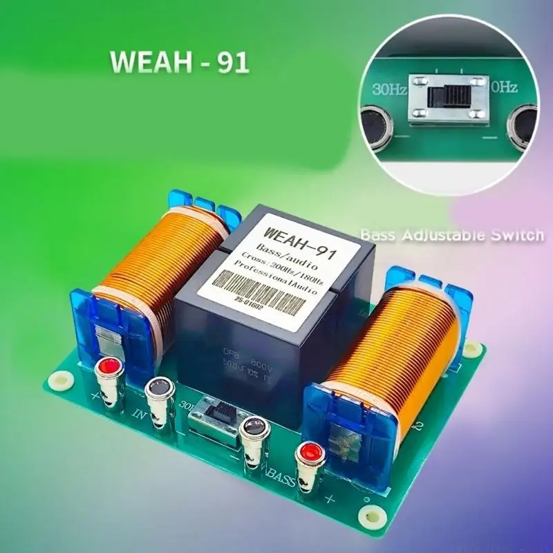 

F62C 1000/2500 Вт делитель частоты бас сабвуфер динамик кроссовер DIY профессиональный