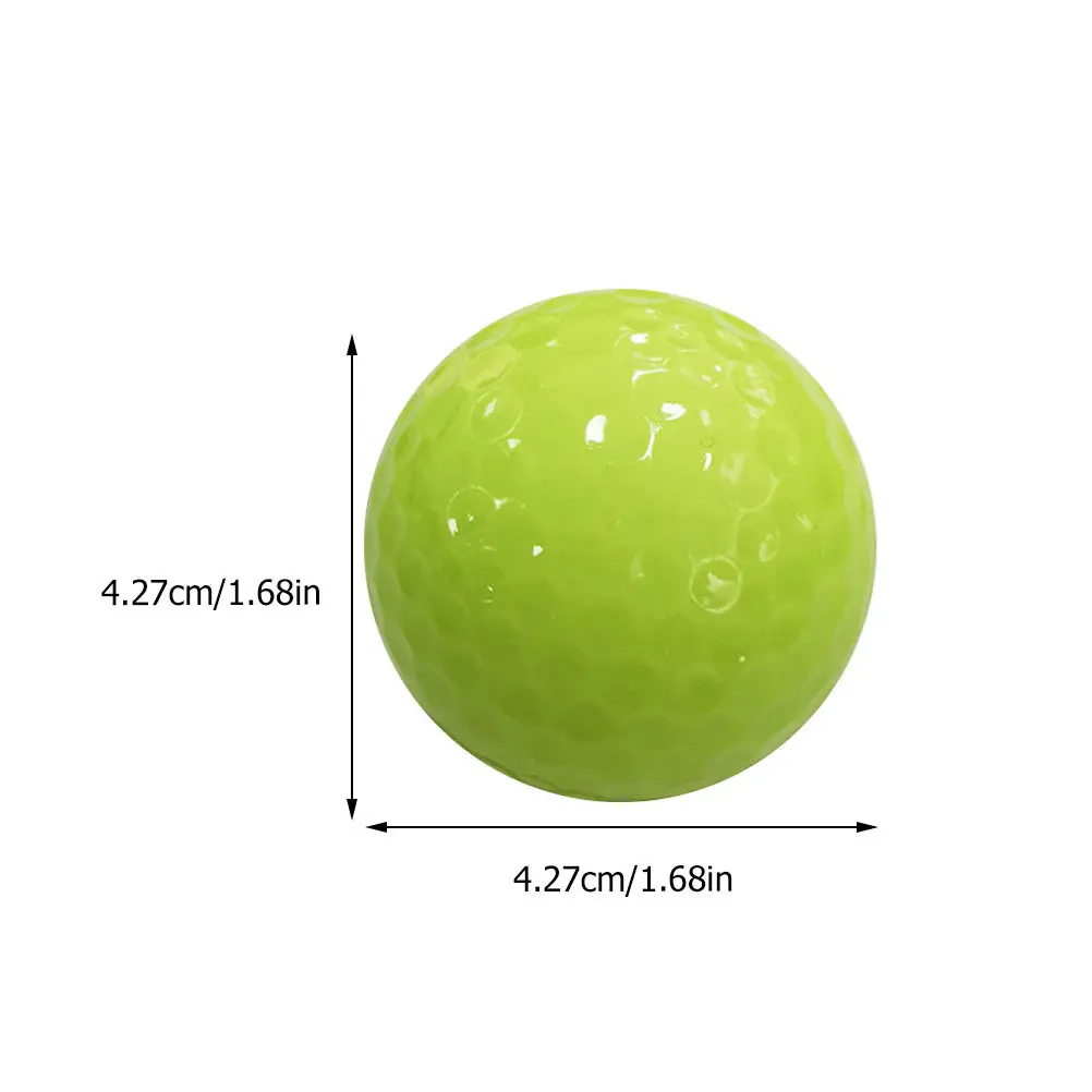 6 قطع من كرات الجولف الفلورسنت المتوهجة في الظلام، كرات الجولف الملونة المتوهجة في الظلام #4