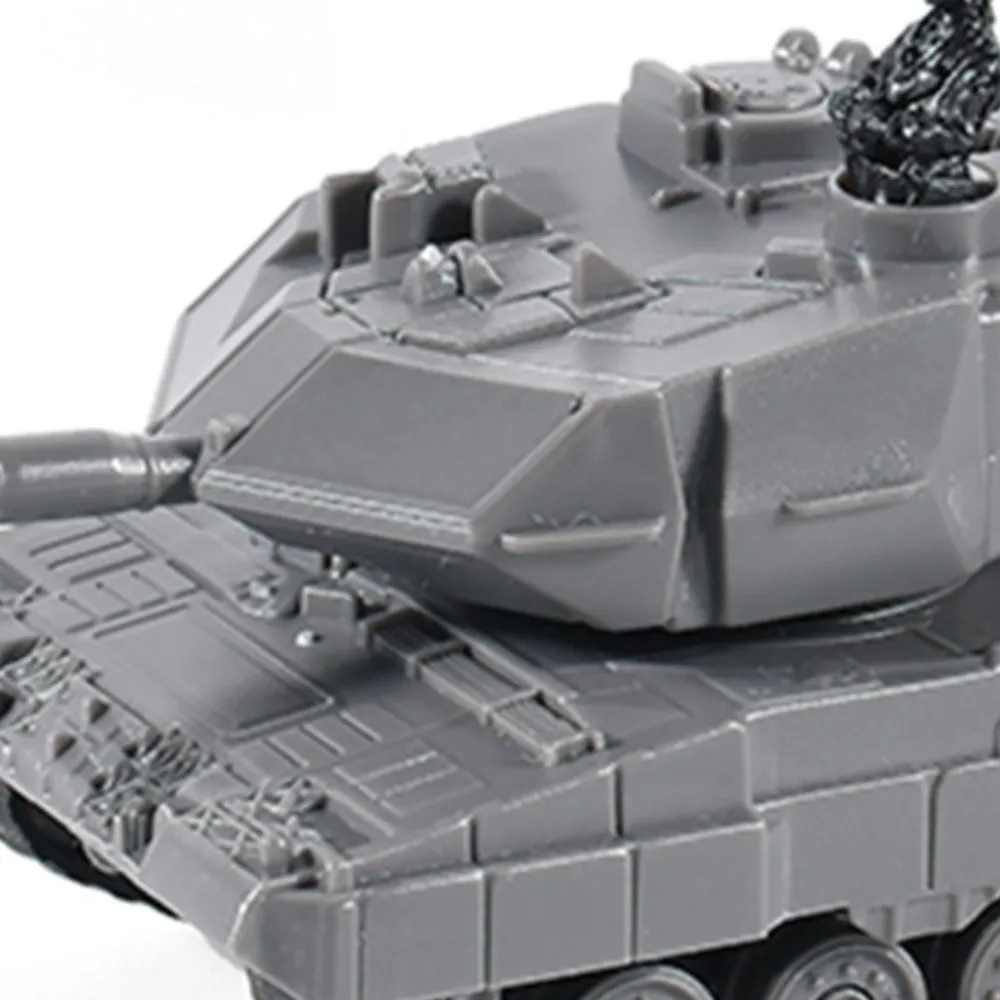 RTR 1/77 RC Tank German Panther Battle Tank 360°Rotation LED Light Mini Toy 2.4G Remote Control Model Gift for Kids