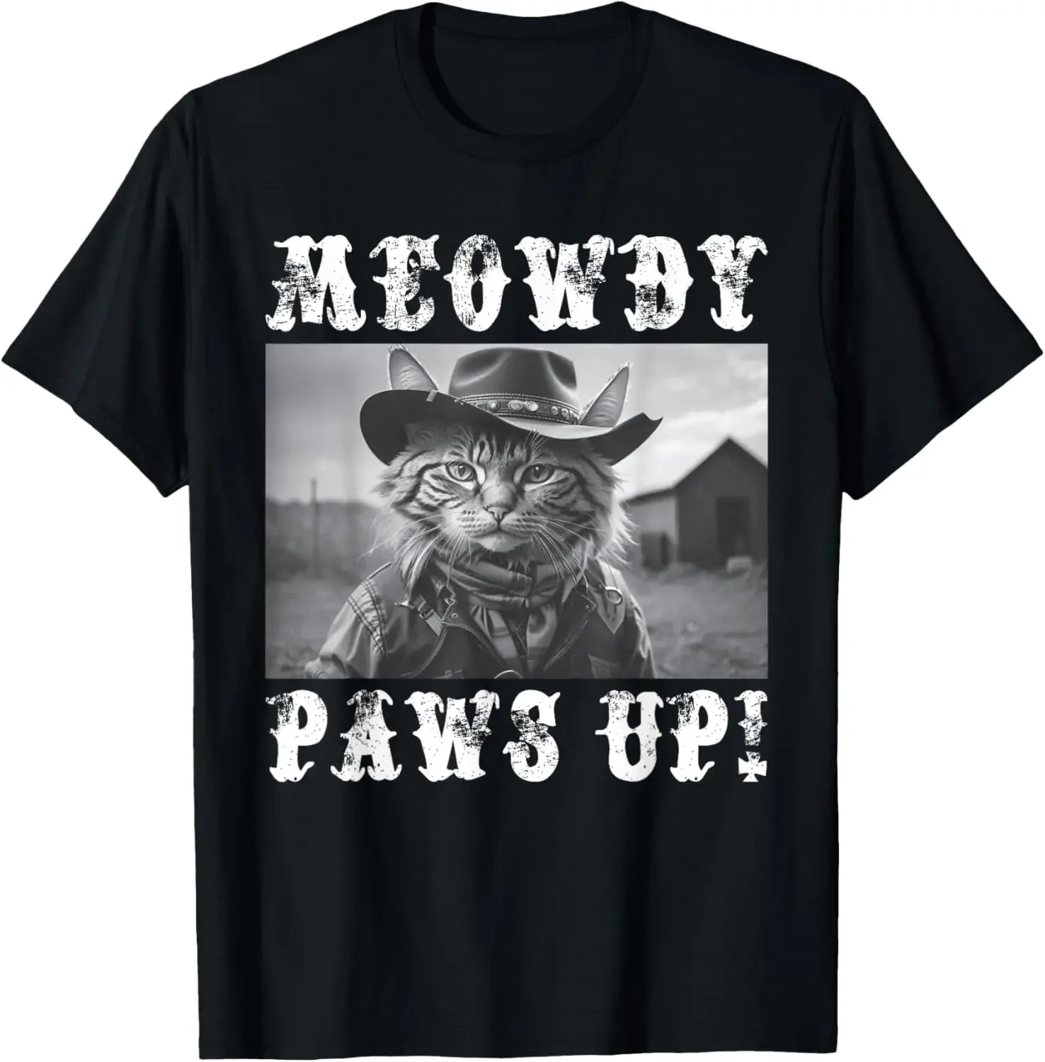 Cowboy Cat Meowdy - Funny Cowboy Cat T-Shirt