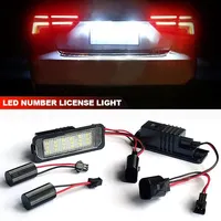 1/2PCS Canbus Auto Light MK5 GTI MK6 MK7 Golf 5 Glof 6 Golf 7 White Led Number License Plate Light Kit Error Free Car-Styling