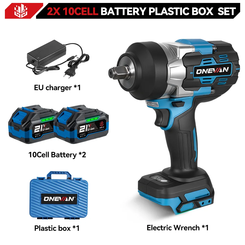 ONEVAN 2800N.M Borstelloze Elektrische Slagmoersleutel 1/2Inch Draadloze Momentsleutel Schroevendraaier Power Tool Voor Makita 18V Batterij pin