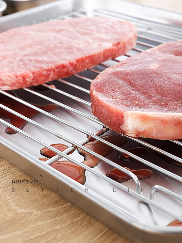 "Vassoio da portata in acciaio inossidabile 304 – Piatto di scarico perforato per cucinare e cuocere a vapore"