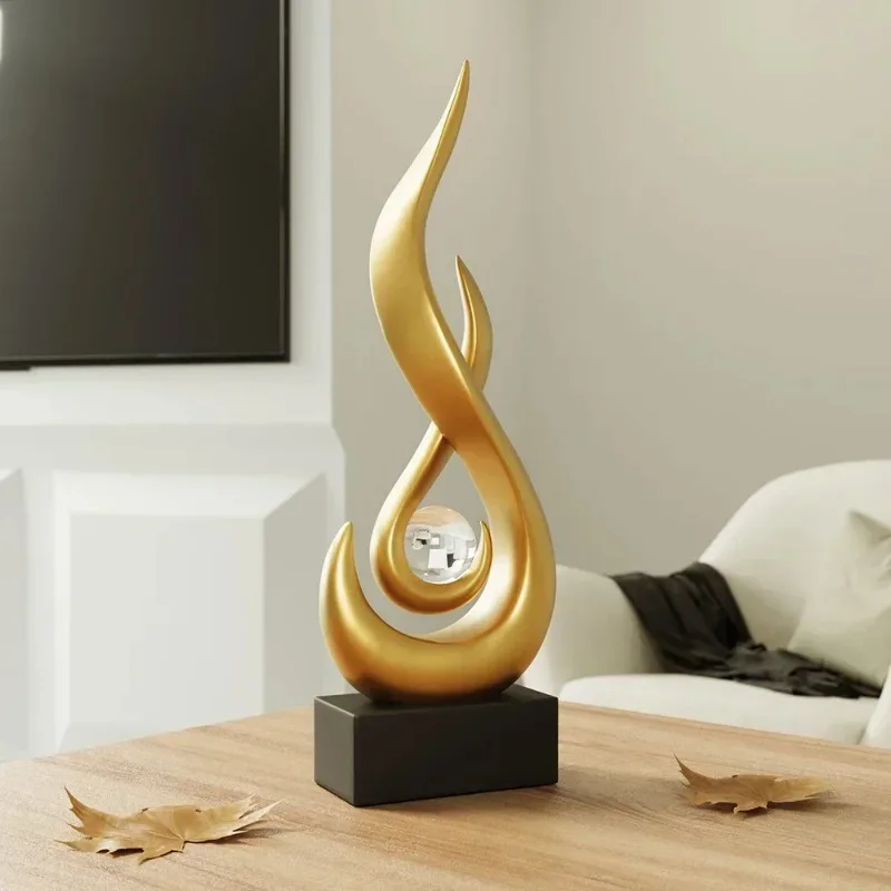 Ceramic sculpture side angle on shelf