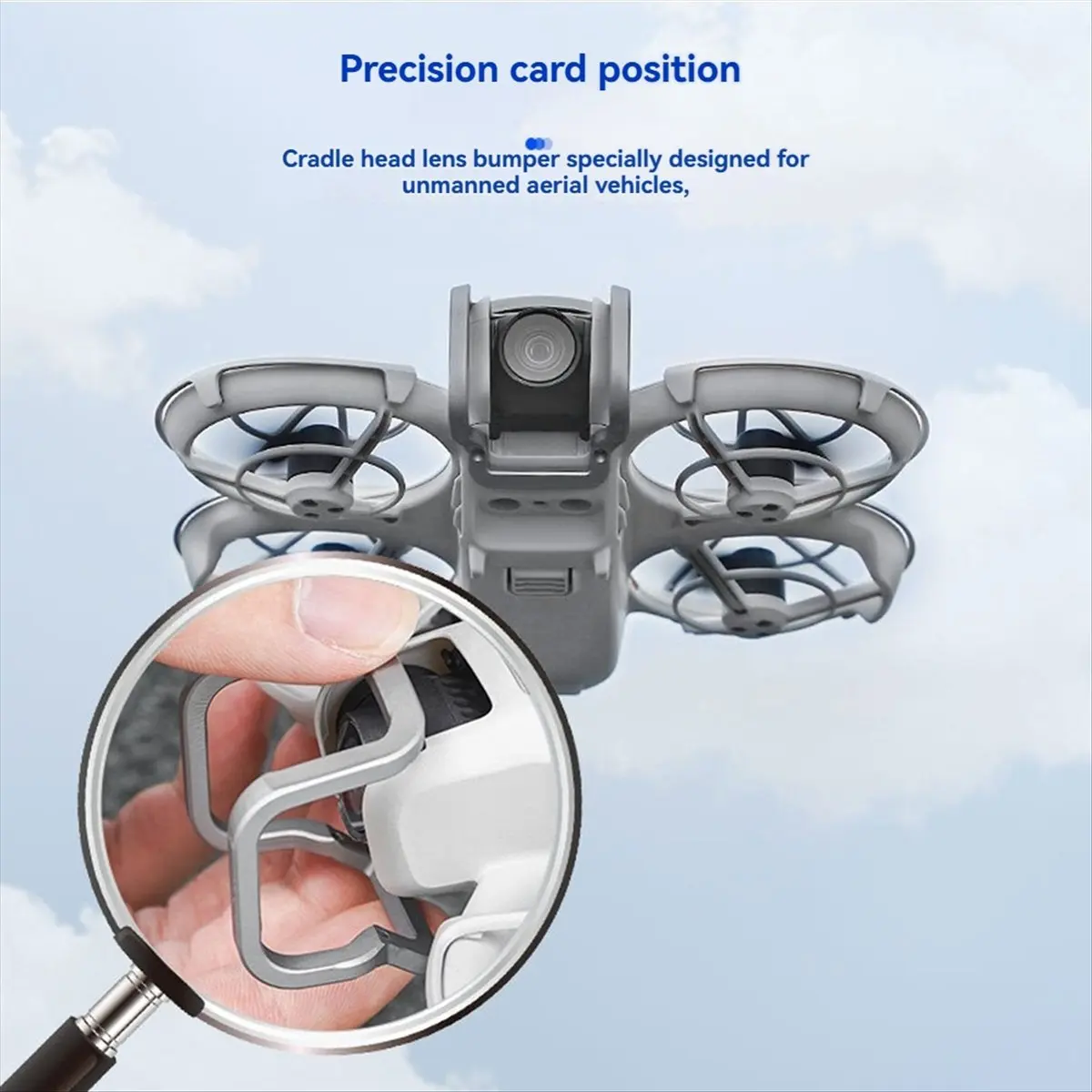 popop For DJI Neo Drone Gimbal Bumper, Metal Protective Bar, Anti-Collision Guard Accessory