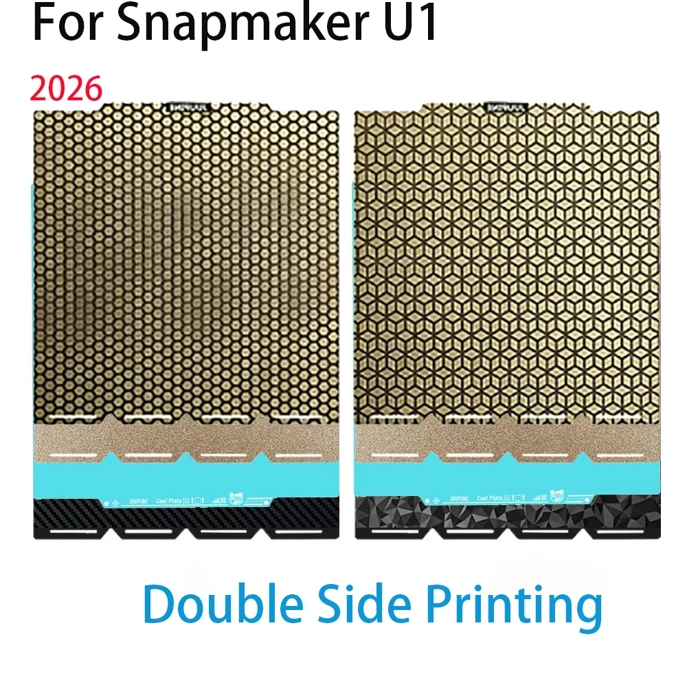

3D-пластина для 3D-принтера Snapmaker U1, двусторонняя печатная пластина PEI, гладкая пластина PEO/PET с сотовой структурой, охлаждающая пластина для 3D-принтера с подогреваемой платформой