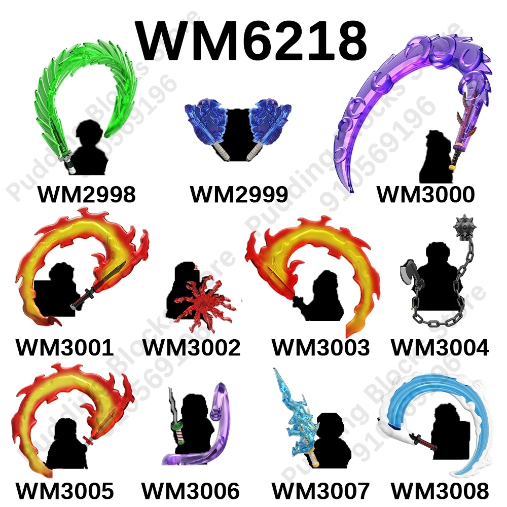 WM6218 متوافق مع أجزاء شخصيات الحركة WM2998 WM2999 WM3000 WM3001 WM3002 WM3003 WM3004 WM3005 WM ألعاب مكعبات البناء هدية #1
