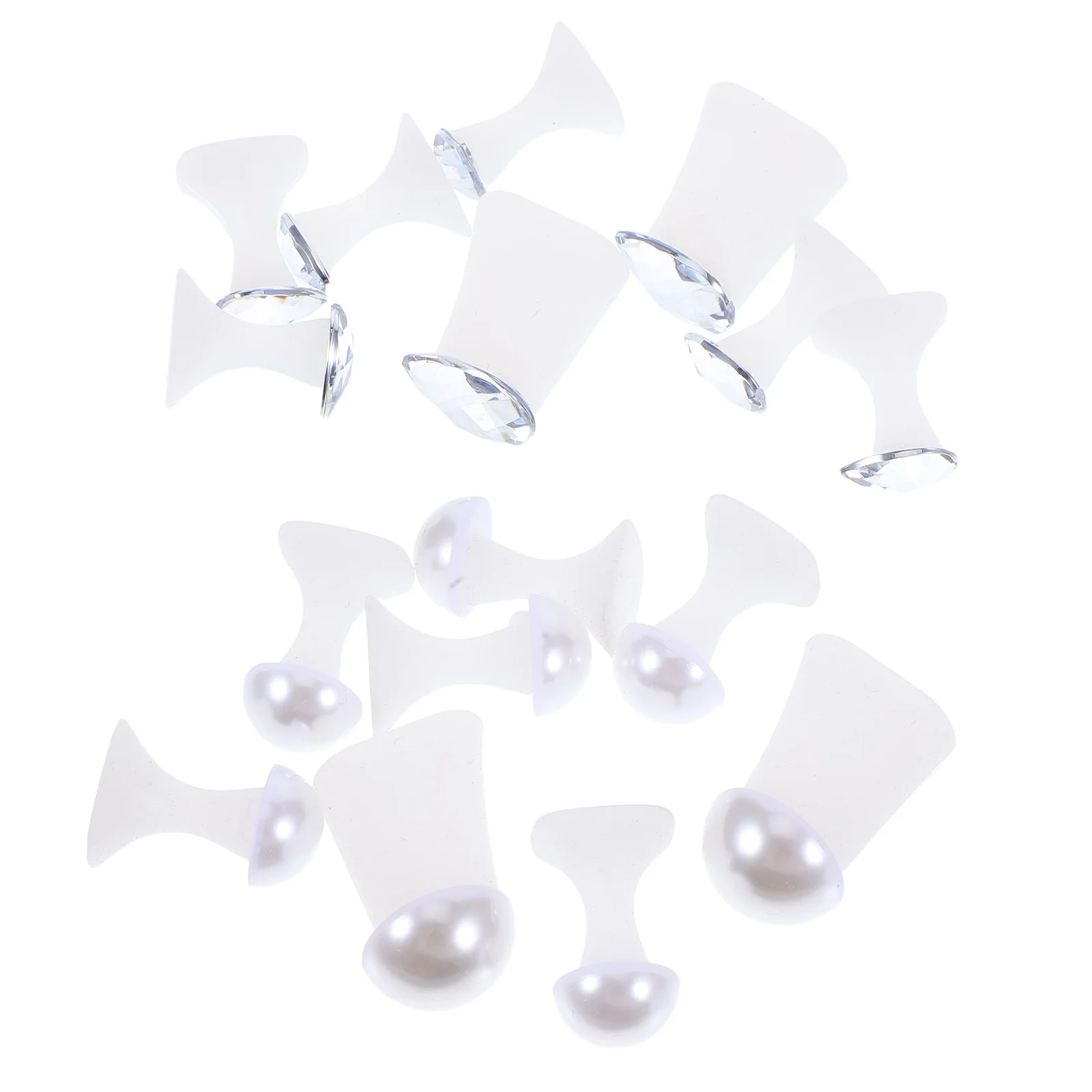 2 セット水滴パールデザインつま先セパレーター柔軟なネイルアートツール男性女性ペディキュアフットケアつま先セパレーター男性