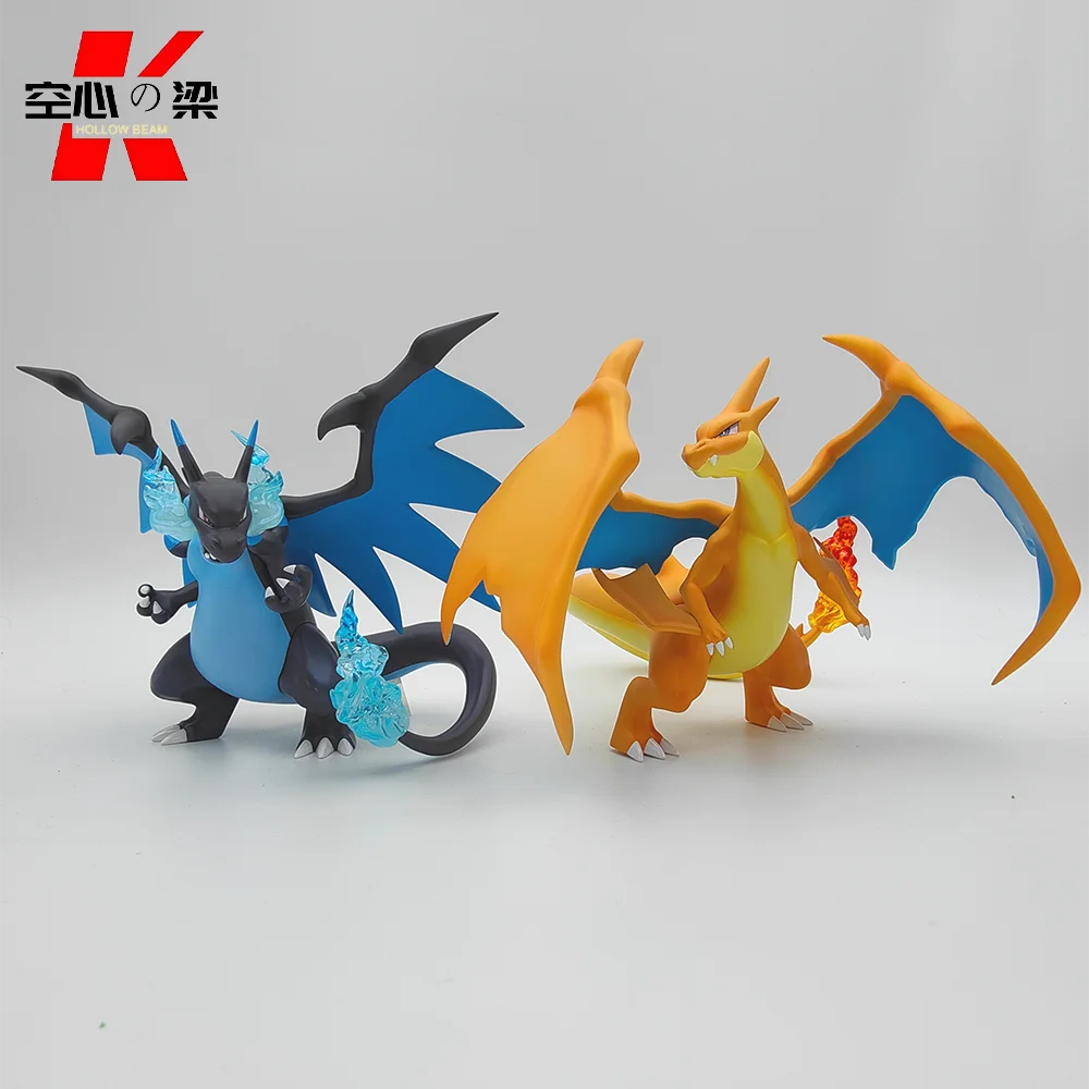 [1/20 Scale World] Mega Charizard X & Mega Charizard Y Toy Figure Decoration