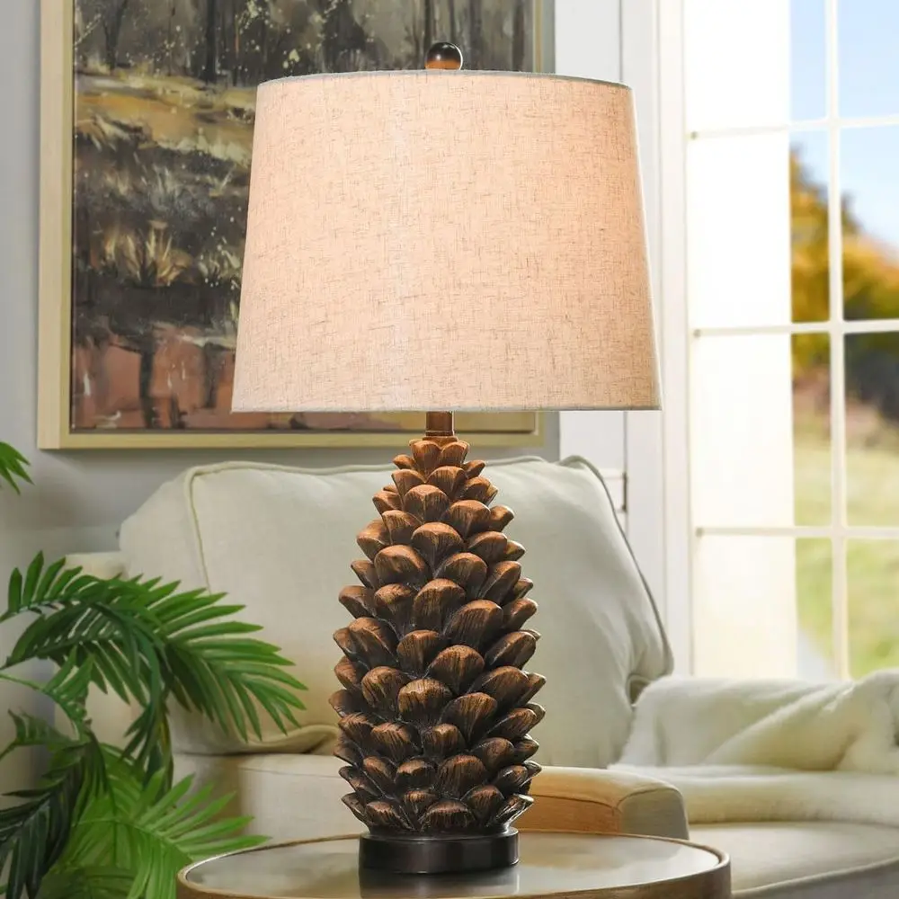 Rustic Pioneer Table Lamp - Lodge, Cabin, or Home Lighting, 30.75 Tall
