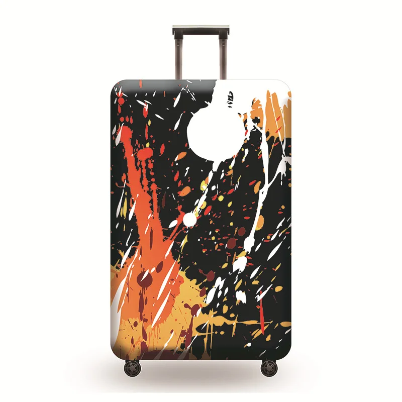 Abstract Luggage Cover Travel Suitcase Protector Suit for 18-32 Size Trolley Case Dust Travel Accessories Elasticity Box Sets