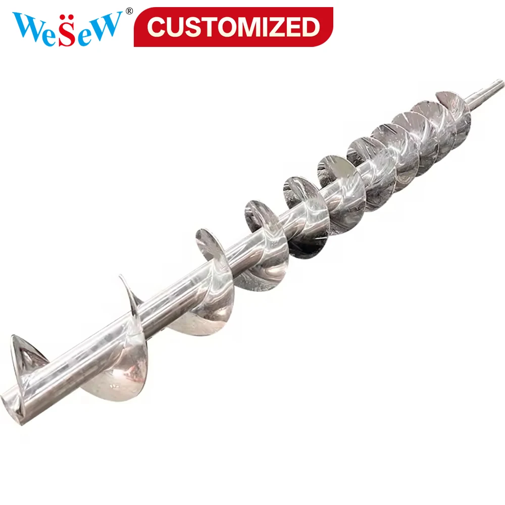 

Custom Spiral Shaft 304 Stainless Steel Spiral Shaft Screw Spiral-Shaped Screw Industrial Feeding Rod Specialized Screw