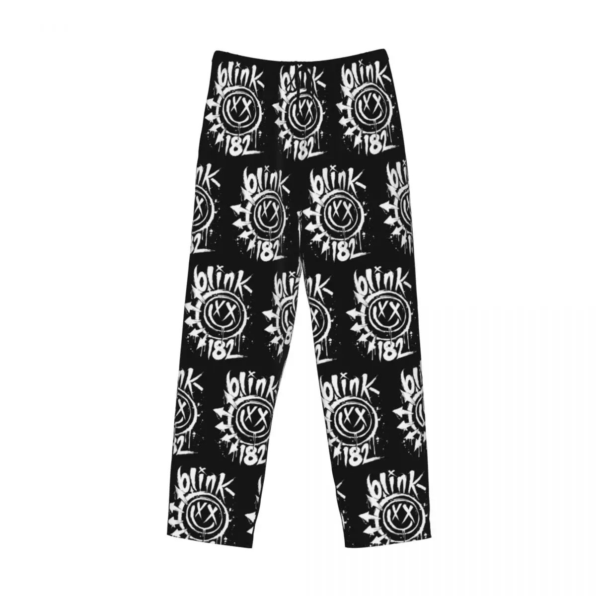 Calças de pijama B-Blinkes Rock personalizadas, calças masculinas para dormir com cordão e bolsos