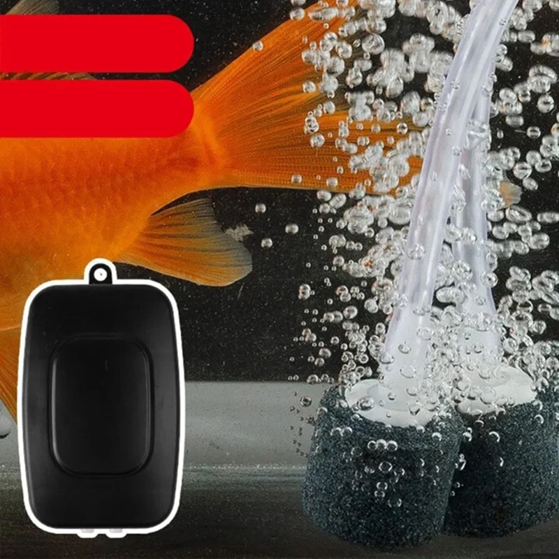 【CLEARANCE】Fish Tank Air Pump USB Powered Aerator Aquarium Accessories Adjustable Air Valve Silent Bubble Oxygen Pump