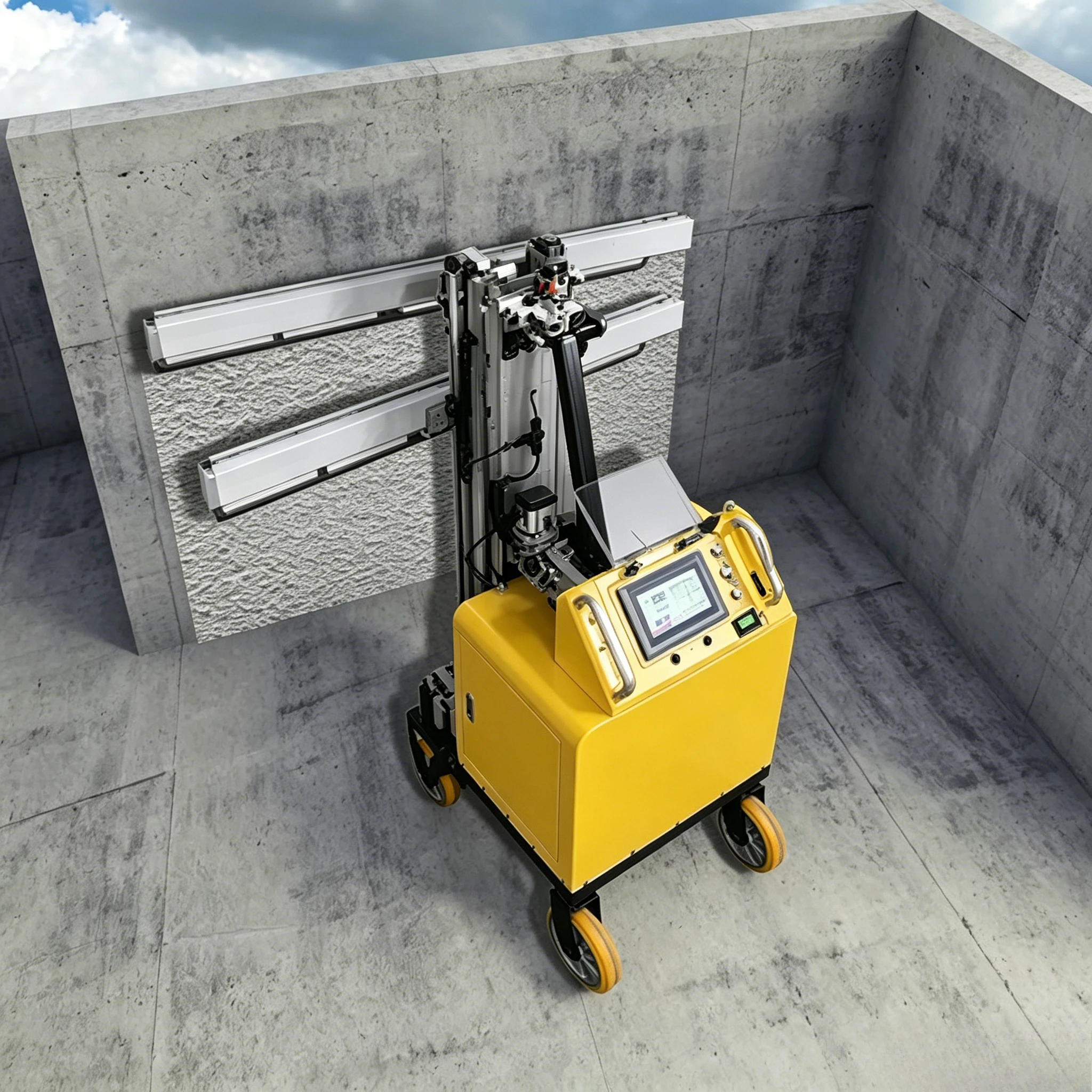 

YG Highly Customizable New Design Electric Automatic Wall Tools Cement Plastering Automatic Exterior Wall Plaster Machine