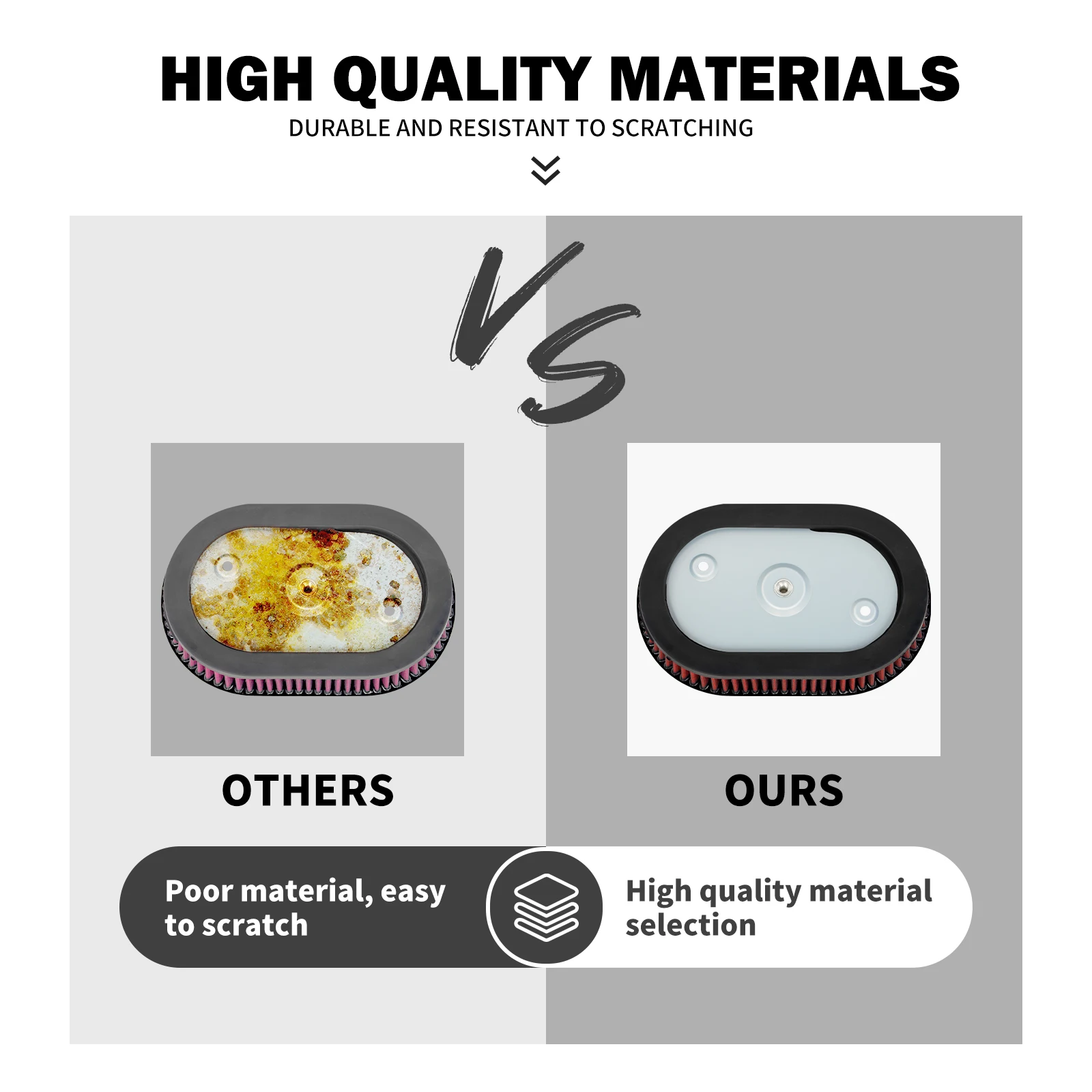 Motorcycle Air Cleaner Element Inner Filter Replacement For Harley Softail Fat Street Bob FXDB Touring Road Street Glide 2018-23 3